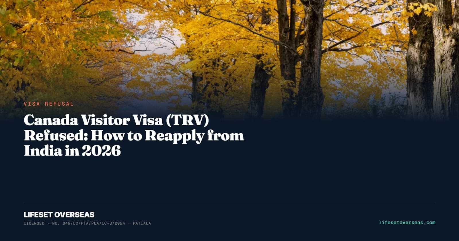 Canada Visitor Visa (TRV) Refused: How to Reapply from India in 2026
