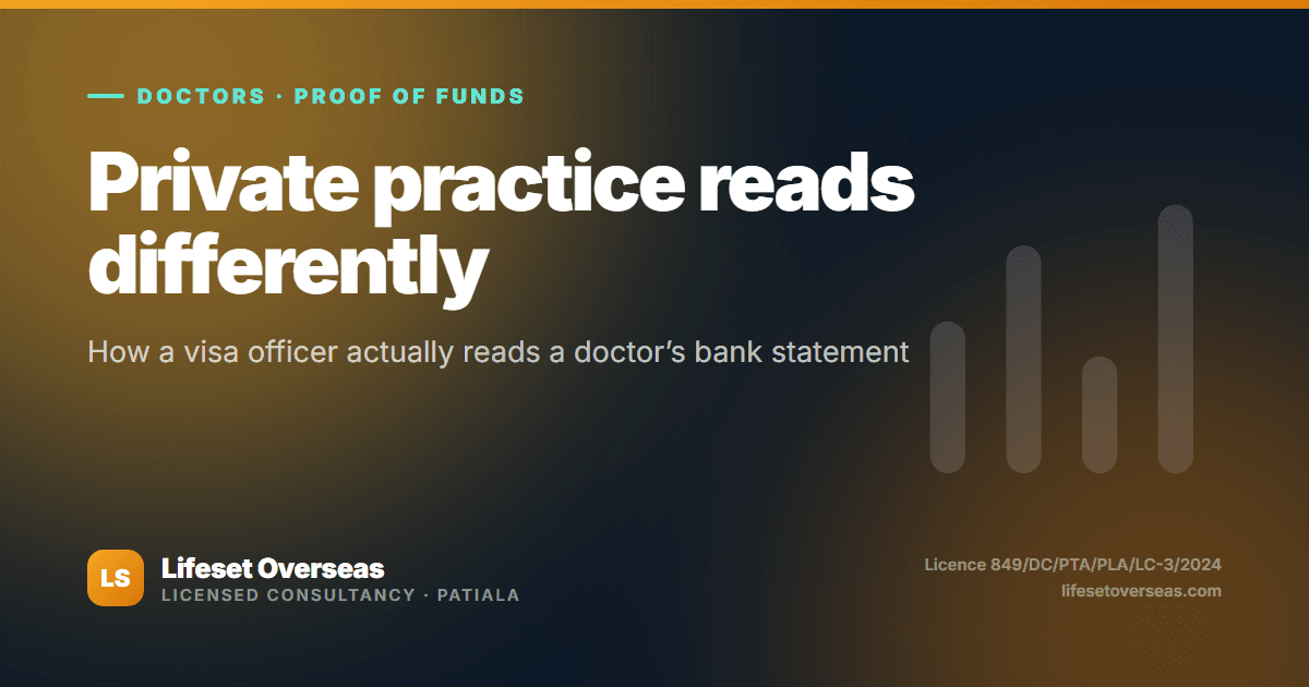 Proof of Funds for Doctors: Why a Private Practice Reads Differently from a Salary