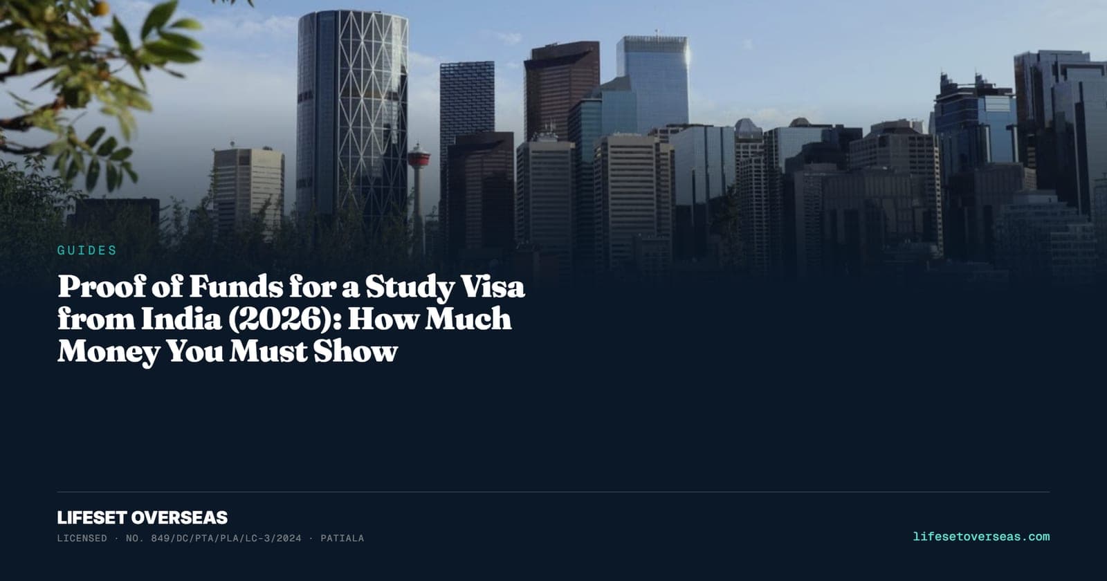 Proof of Funds for a Study Visa from India (2026): How Much Money You Must Show