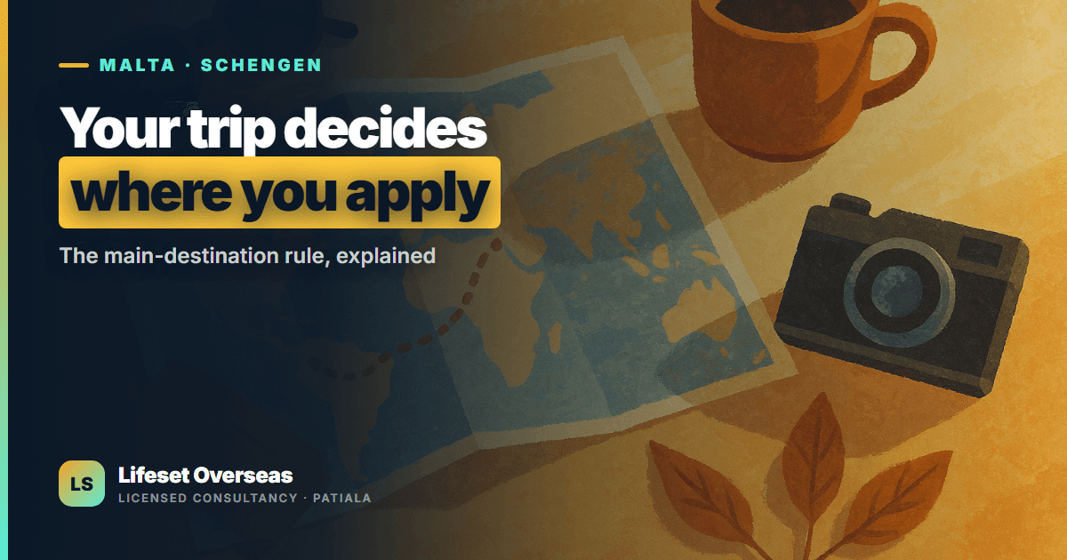 Malta Schengen Visa from India: The Main-Destination Rule
