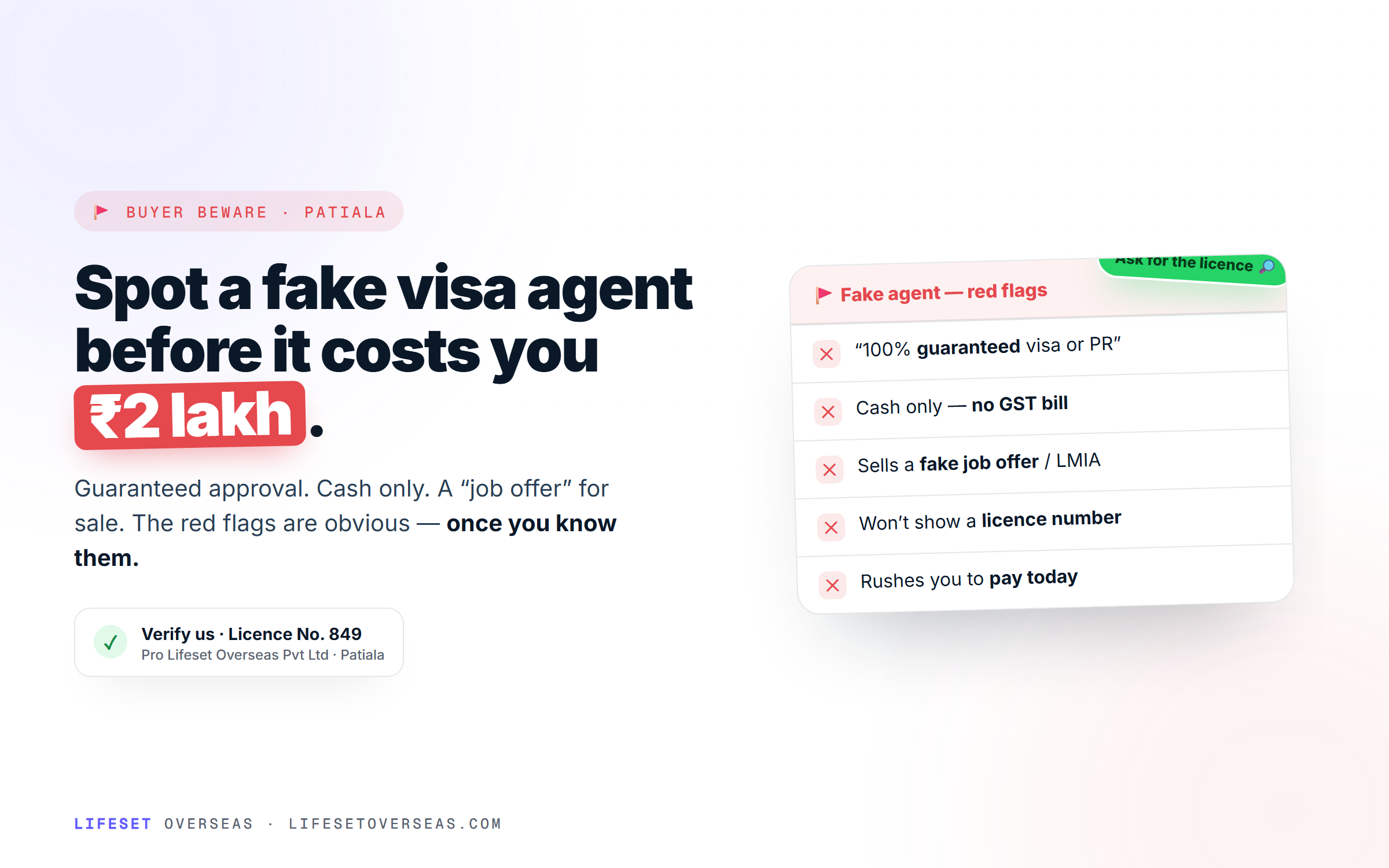 How to Spot a Fake Visa Agent in Patiala (Before They Take ₹2 Lakh)