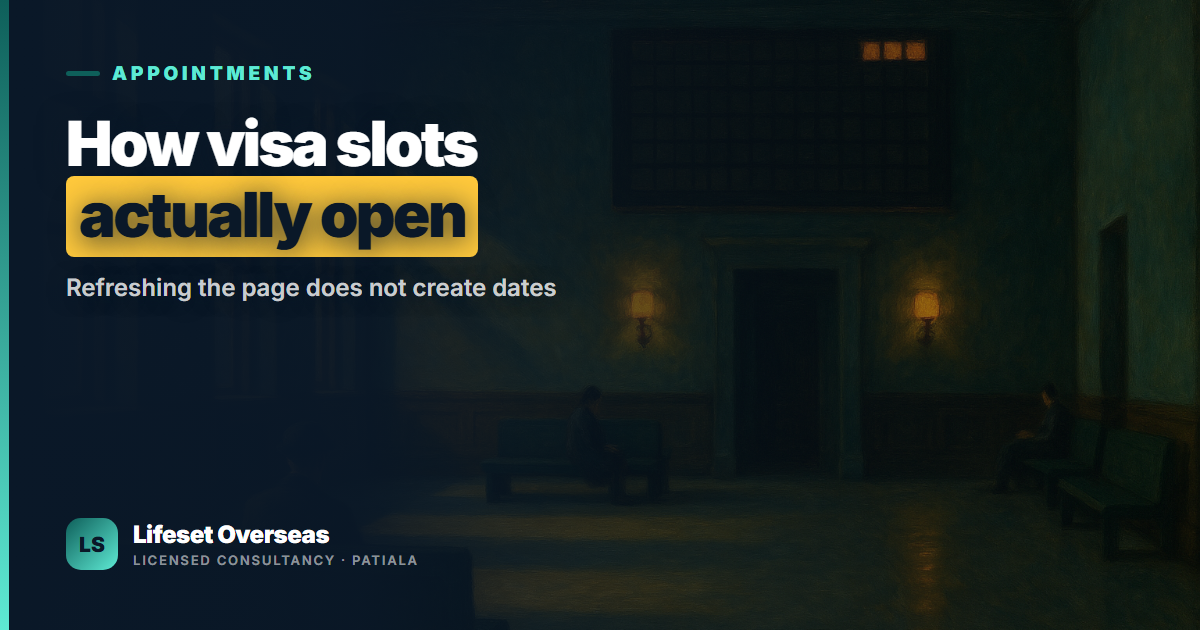 Visa Appointment Slots in India: How They Actually Open