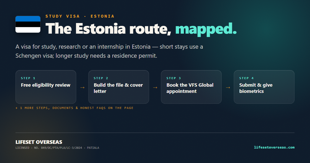 Estonia study visa route — the main steps at a glance